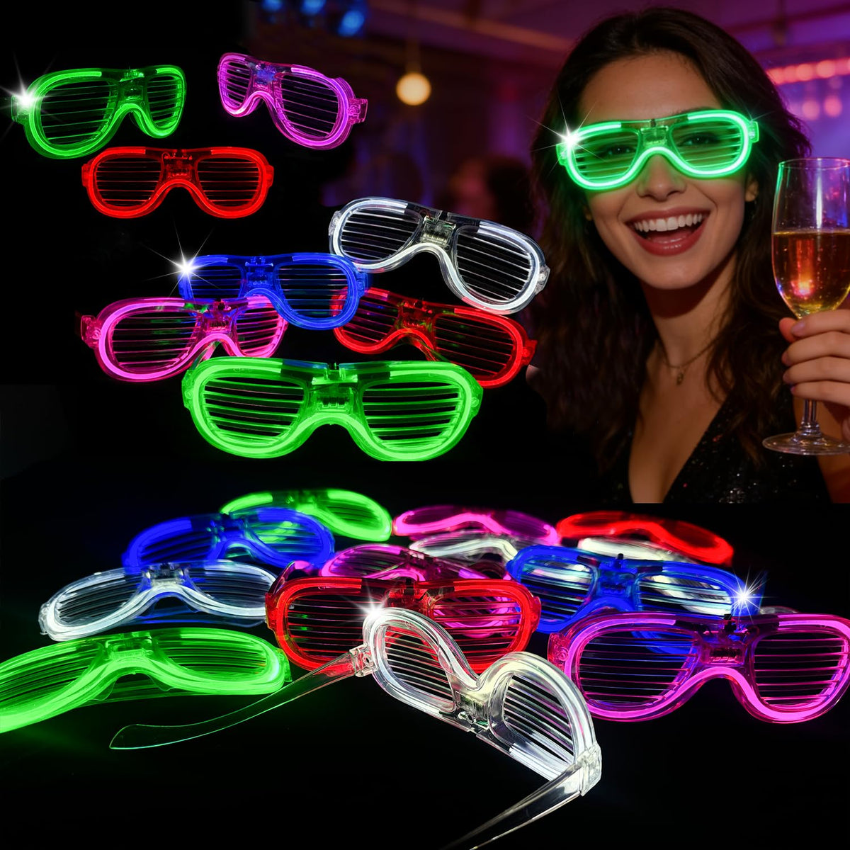 50 Pairs of LED-lit Glasses